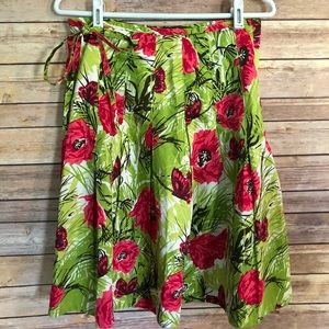 🍒 Talbots floral skirt size 6p